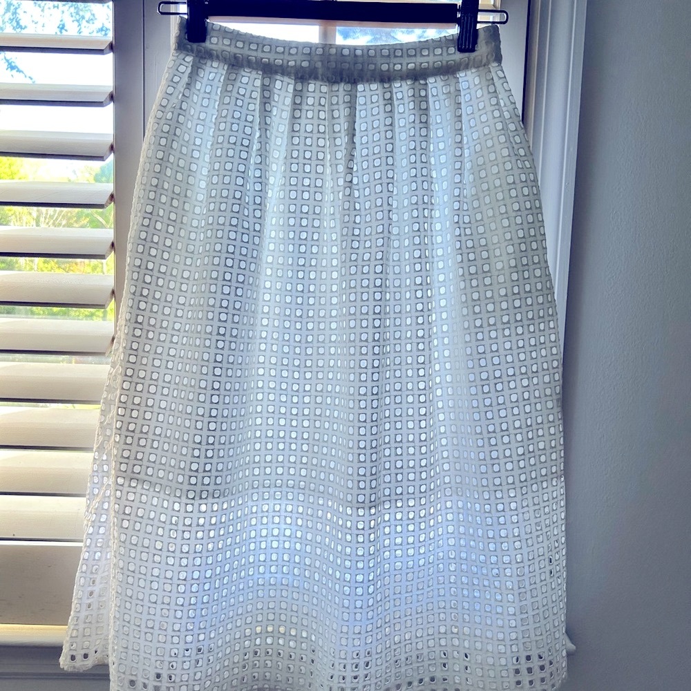 Zara Eyelet Skirt XS